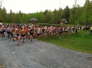 On your mark, get set, go! Race start by the pond at Sleepy Hollow!
