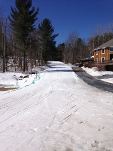 Course conditions 4/7/14 at Start Line.